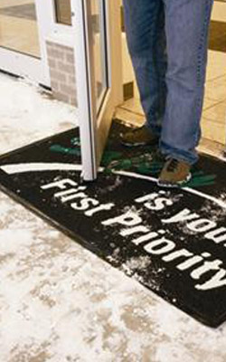 Dust Control Matts Customer Logo Matts Safety Comfort Cleaning Albany NY